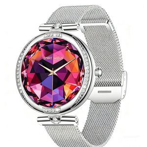 DENIXI jam tangan berlian wanita, jam tangan pintar monitor kesehatan tahan air IP67 mewah kompatibel dengan sistem IOS dan Android - Product Image 2