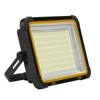Lampe LED jaune rechargeable par USB, projecteur solaire, lampe de camping d'urgence pour l'extérieur