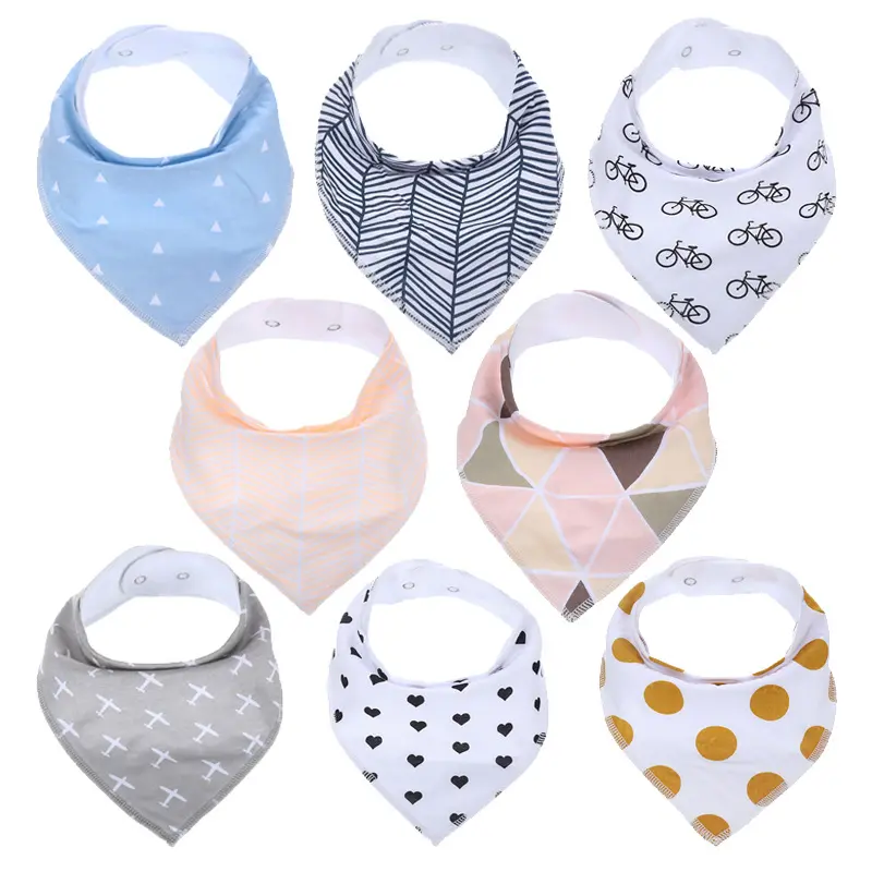 Manufacturer Custom High Quality Muslin Boy Sublimation Drool Organic Cotton Best Baby Bib