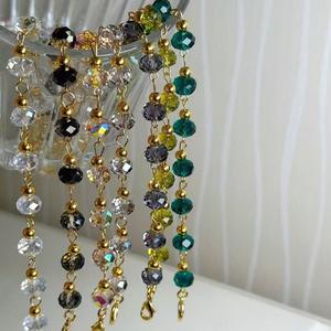Pulseras de Cuentas de Cristal Coloridas, Conjunto de Joyería para Mujer, Brazaletes de Moda Brillantes, Cadena de Lujo, Joyería de Alta Gama, Precio Bajo al por Mayor - Product Image 1