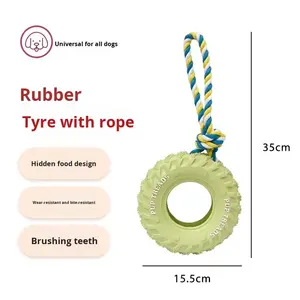 Best Bite-Resistant Rubber Tire Border Shepherd Zähne Schleifen Reinigung Beißen Large Breed Dog Toys - Product Image 4