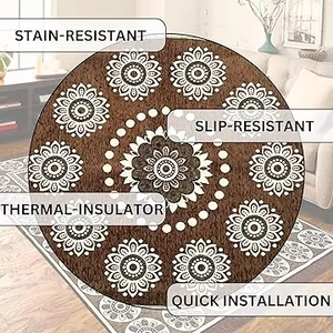 Alfombra de chenilla de 5x7 pies alfombra de terciopelo suave para sala de estar y dormitorio alfombra de piso para el hogar diseñador Dari para piso - Product Image 5