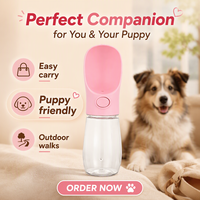 Bouteille d'eau portable pour animaux de compagnie, abreuvoir de voyage anti-fuite, gamelle pour chien, contenants pour nourriture, accessoires pour chiens, bouteille d'eau pour chiots