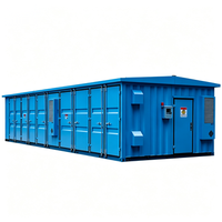 Cabane préfabriquée connectée au réseau photovoltaïque avec appareillage électrique primaire et secondaire