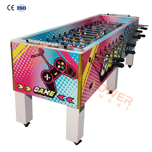 Hot Sale Large Size Indoor Soccer Table Football Machine 16 Handle Foosball Board Game Customizable Teqball Soccer Sports Table