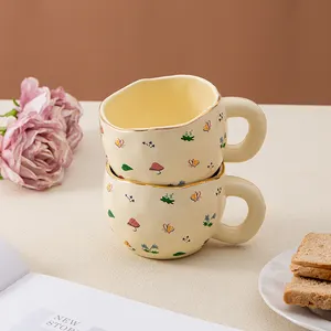 2024 nordique mignon porcelaine expresso tasse personnalisé imprimé logo créatif en céramique cadeau fête des mères tasses