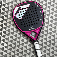 Raquette de padel en fibre de carbone T700 3K 12K 18K avec logo personnalisé, noyau en mousse EVA, légère, haute résistance, pour extérieur et plage