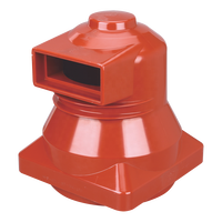 Isolateur rouge 12Kv Boîte de contact en résine époxy haute tension Appareillage de commutation Bec de bague Matériaux et éléments d'isolation