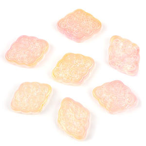 Pulseras hechas a mano DIY de moda, accesorio de cadenas para teléfono móvil, cuentas acrílicas multicolores con agujero recto, cuentas de plástico Lucite - Product Image 6