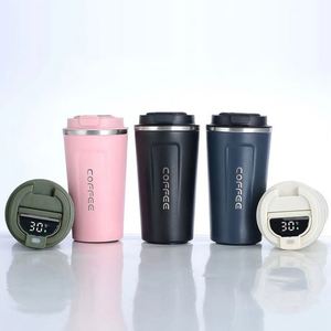 XDH015 Custom Logo Printed Promotion Corporate Activity Business Gift Metal Tumbler Smart <b>Coffee</b> Mug With Led Temperature - Product Image 4