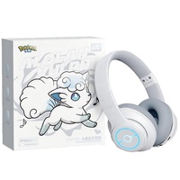 Collection audio sans fil à thème Pokémon mignonne : Casque et haut-parleur Gengar Pikachu Alolan Vulpix pour cadeau souvenir de collection d'anime