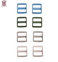 Colorido POM plástico D-ring Loop hebilla ajustable 25mm cincha D-ring hebilla para accesorios de bolsa de equipaje