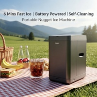 Nouvelle machine à glace portable 2026, débuts mondiaux, batterie intégrée, 3 brevets nationaux, fabrication rapide de glaçons en 6 minutes, machine à glaçons masticables