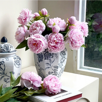 Nouvelle Décoration Florale Rose Réaliste Personnalisable en Soie pour Arche de Mariage, Composition de Fleurs Artificielles pour Remise de Diplôme et Thanksgiving