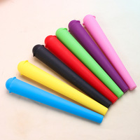 Nouveaux tubes de rangement coniques biodégradables en plastique de 110 mm, colorés arc-en-ciel, simples et manuels, pour accessoires