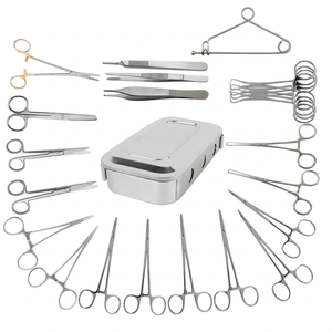 Kit d'instruments de chirurgie générale vétérinaire Ampex 2026 en promotion - Acier inoxydable réutilisable Classe I pour usage vétérinaire hospitalier CE - Product Image 1