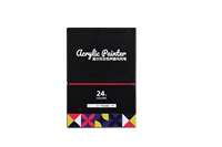 Ensemble de marqueurs de peinture acrylique artistique Kuelox 24/36 couleurs - Pointes moyennes et fines effaçables Modèle 8920-24/8920-36