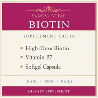 Gélules de biotine (vitamine B7) à haute dose pour la santé des cheveux, de la peau et des ongles
