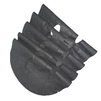 Feuille de masque facial noir Feuille de masque facial sec en tissu non tissé dégradable en fibre végétale rose