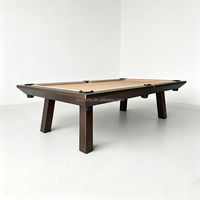 Table de billard de haute qualité personnalisable en bois massif pour 8 et 9 boules, accessoires de billard pour bar, pub, hôtel et complexe hôtelier