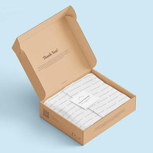 Wholesale Clothing Fold Kraft Paper Mailing Box Packaging Custom Biodegradable Corrugated Shipping Box - Product Image 5
