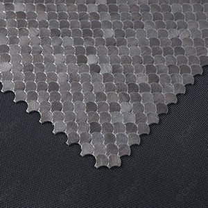 Mosaïque en aluminium de style luxe, couleur bronze, forme mini-coquille, pour usage hôtelier - Product Image 3