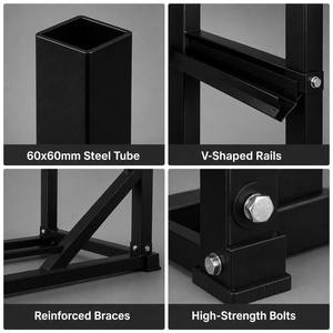 Soporte Duradero de Tres Niveles para Mancuernas, Organizador de Almacenamiento para Pesas y Kettlebells de Gimnasio - Product Image 2