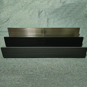 Desagüe de piso de ducha de <span class=keywords><strong>baño</strong></span> de acero inoxidable moderno negro mate de 300mm con diseño anticorrosión ecológico - Product Image 3