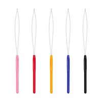 Outil d'extension de cheveux en gros Enfileur d'aiguille de crochet de boucle d'anneau nano