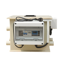 Cowter efficace traitement de l'eau UV système de Circulation d'aquaculture filtre à tambour pour étang à poissons 220V moteur 1 an de garantie