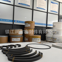 Compresor de PTFE con anillo de sellado de tres aletas de fibra de carbono relleno AB