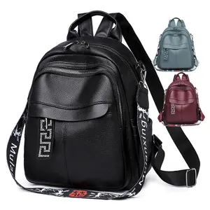 Factory Direct sell simple custom logo light weight travel backpack custom wholesale schoolgirl casual women's backpacks