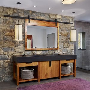 4ft Mini Tủ trượt Barn Door theo dõi phần cứng Kit cho tủ Closet và TV đứng duy nhất nhỏ - Product Image 4