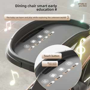 Chaise d'alimentation multifonctionnelle pour bébé Chaise de salle à manger pliante pour bébé Chaise haute luxueuse pour bébé - Product Image 5