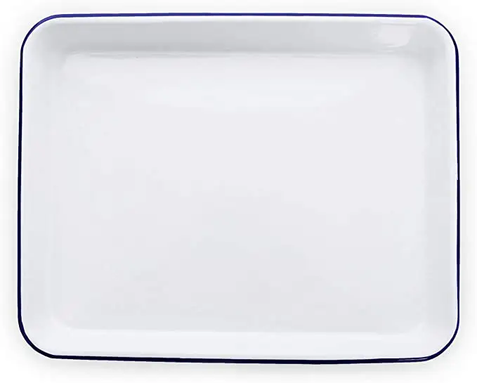 Enamelware Small Rectangular Tray