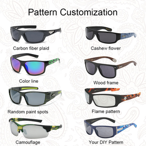 -Vintros fábrica venta al por mayor estilo Gangsta logotipo personalizado nuevo rectángulo West Coast Chicano gafas de sol deporte hombres 2024 - Product Image 4