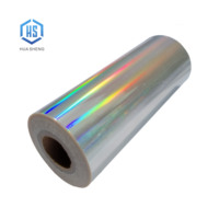Feuille d'estampage à froid arc-en-ciel pour encre UV sans soudure holographique argentée de taille personnalisée Matériaux pour application papier