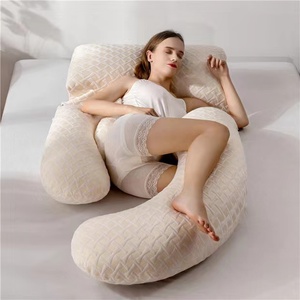 Oreiller en tissu 100% coton, détachable, extensible, en forme de U, doux, amovible, lavable, support de vente en gros OEM ODM - Product Image 4