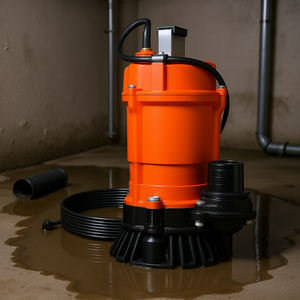 Pompe à eaux usées submersible D0100X3L6VJ 1/2 Hp 120V en fonte pour drainage de sous-sol et piscine hors sol - Product Image 2