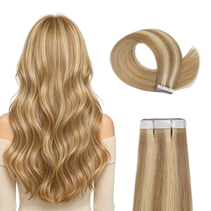 Extensiones de Cabello Adhesivas Ligeras y Suaves Hechas con Cabello Humano Remy 100% Natural, Solución de Extensiones de Cabello Fácil de Usar - Product Image 1