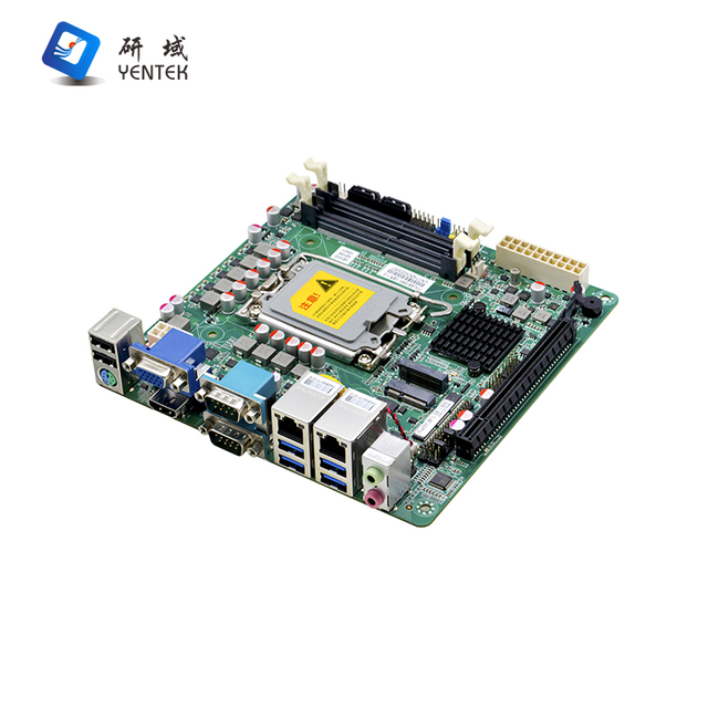 LGA1700 Intel H610 12th/13th/14th 2 DDR4 2 LAN 6 COM RS232/485/422 M.2 NVMe PCIe X16 4K VGA HD Industrial Mini ITX Motherboard
