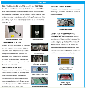 Macchina per Taglio, Perforazione e Piegatura <span class=keywords><strong>Gemini</strong></span> Cut Air Slit Cut per Biglietti Verdi, Biglietti d'Invito, Copertine di Libri e Volantini 331BSC - Product Image 6