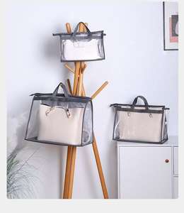 Wardrobe Hanging Storage <b>Bag</b> <b>Transparent</b> PVC Dustproof Moisture-Proof Modern Simple Handbag Organizer GZZEST SC-147 - Product Image 6