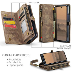 Étui en cuir gaufré détachable 2026 pour <span class=keywords><strong>Samsung</strong></span> Z Fold 7, portefeuille, porte-cartes, pochette magnétique 3 en 1 pour <span class=keywords><strong>Samsung</strong></span> Z Fold 7 6 5 <span class=keywords><strong>4</strong></span> - Product Image 2