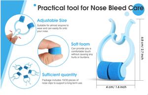 Nasenklammer aus Kunststoff, grün, blau, mit Schaumstoff, fester Pinch-Stop-Stopfen, wiederverwendbar, atmungsaktiv, umweltfreundlich, sicher, 100 Stück - Product Image 6