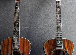 <span class=keywords><strong>Guitarra</strong></span> Acústica de Lujo Estilo OM OOO de Madera de Koa Maciza, <span class=keywords><strong>Guitarra</strong></span> Hecha a Mano de Madera Maciza - Product Image 6
