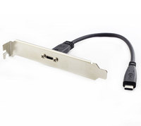 Montaje en panel USB tipo C 3,1 Mini PC Caja de la computadora Cable del panel Cable de extensión macho a hembra