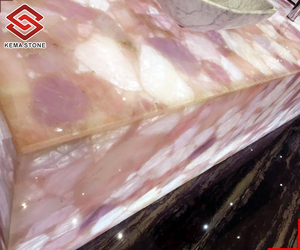 Màu Hồng Tinh Thể Thạch Anh Bán Quý Đá Phiến Để Truy Cập Hàng Đầu Và Bên - Product Image 3
