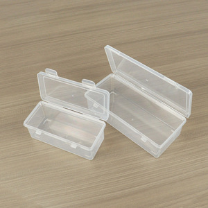 Rectangular Transparent Plastic Storage Box With Lid For Office Organizing Desktop Accessories Tools Sample Display Packaging - Product Image 4