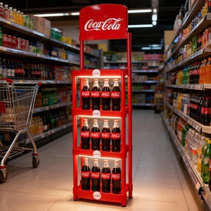 खुदरा समाधान सुपरमार्केट सुविधा के लिए कस्टम इको-फ्रेंडली भारी-शुल्क लोहे के तार कोला डिस्प्ले रैक - Product Image 6